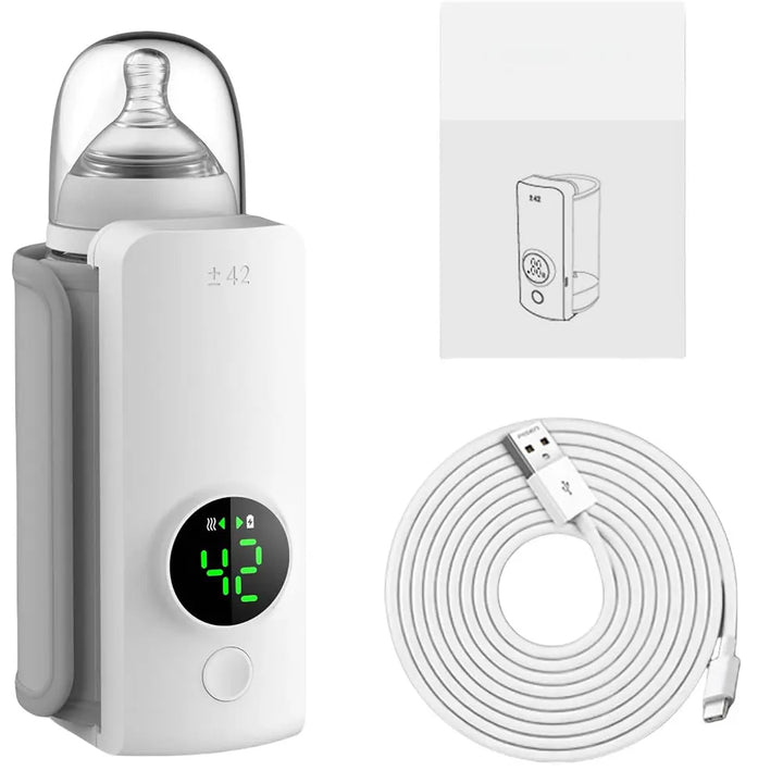 Cordless Rechargeable Milk Warmer – Travel Baby Bottle Heater