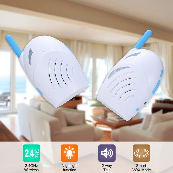Portable 2.4GHz Wireless Baby Monitor – Two-Way Audio & Cry Detection