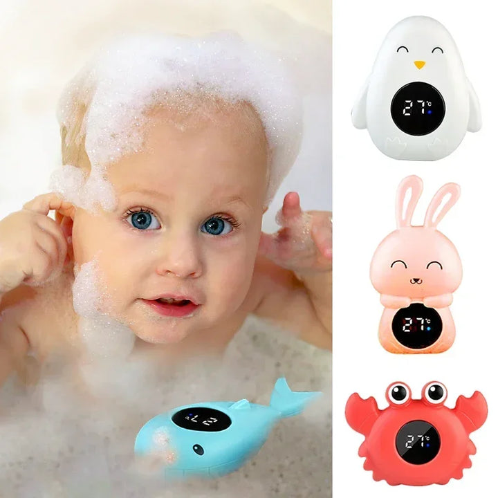 Floating Digital Baby Bath Thermometer – LED Display & Cartoon Design