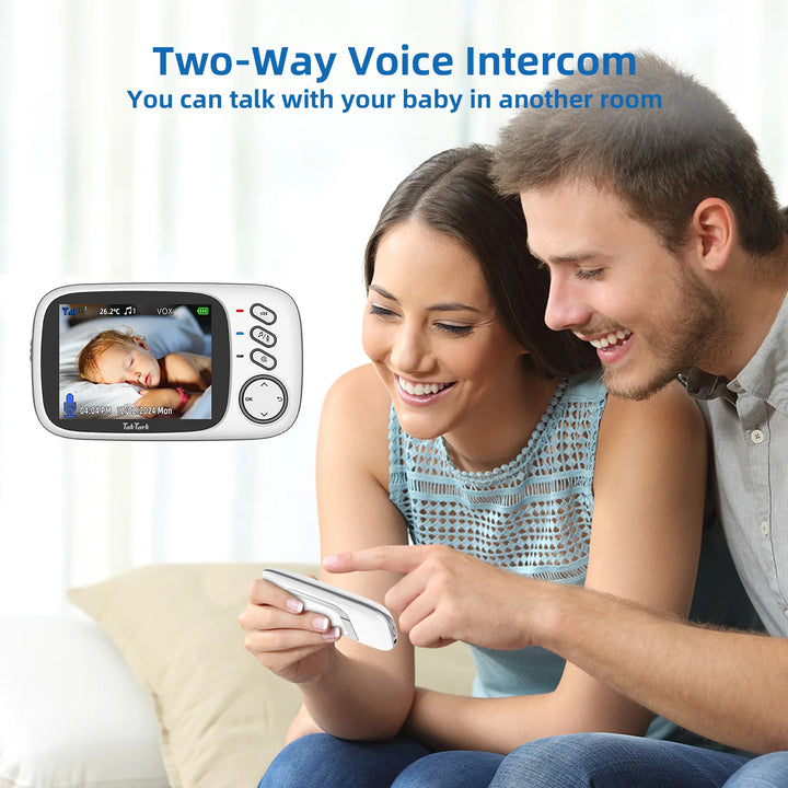 TakTark 3.2" Wireless Video Baby Monitor – Night Vision & Lullabies