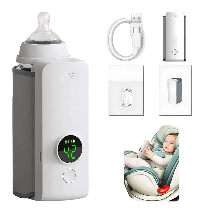 Cordless Rechargeable Milk Warmer – Travel Baby Bottle Heater