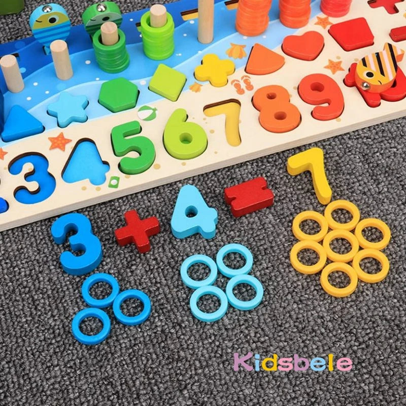 Montessori Wooden Math Puzzle Toy
