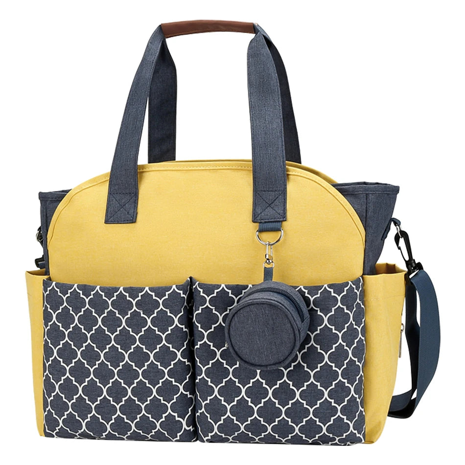 Adjustable Messenger Diaper Bag with Pacifier Holder
