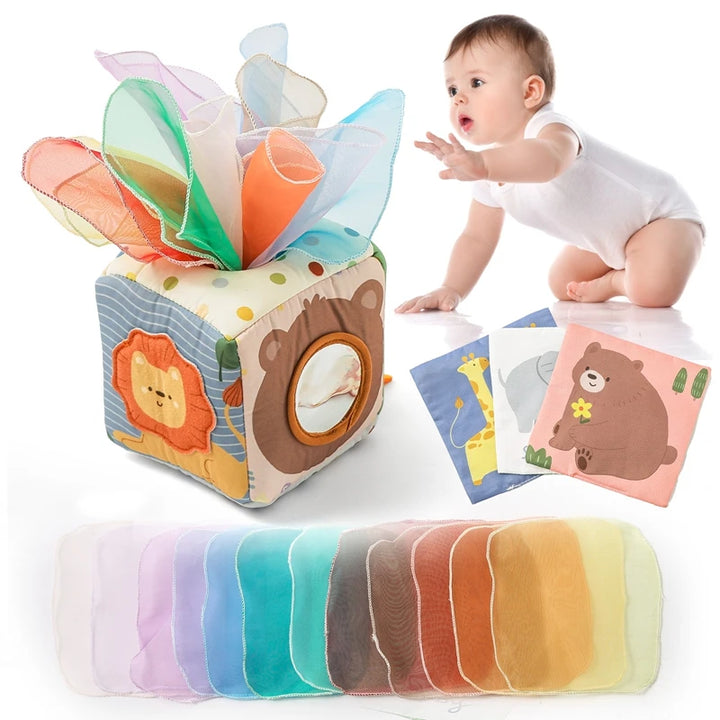 Montessori Magic Tissue Box Busy Board