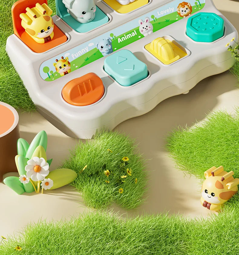 Montessori Pop-Up Animal Learning Toy