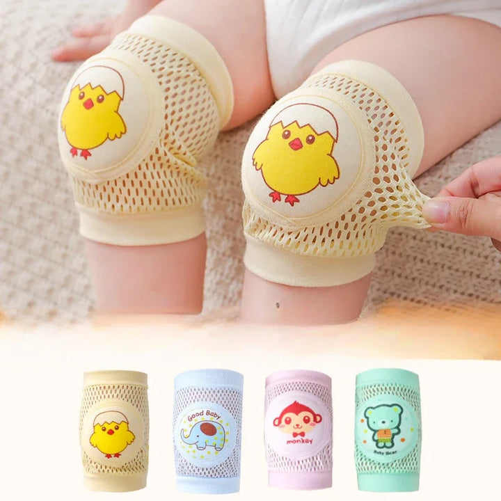 Cartoon Baby Knee Pads – Breathable Mesh