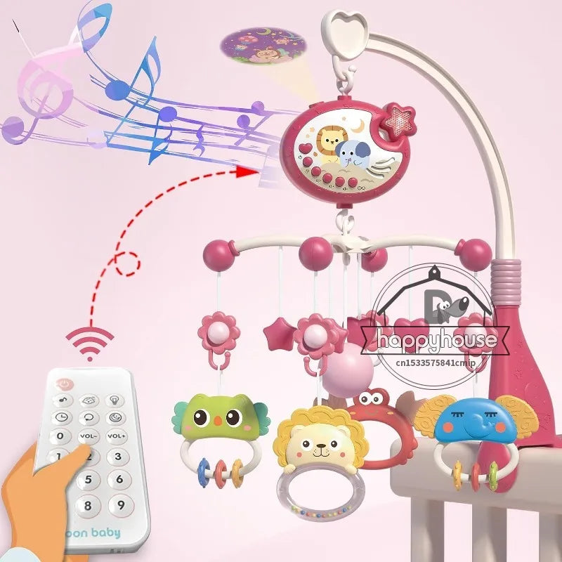 Musical Baby Crib Mobile with Projection & Remote