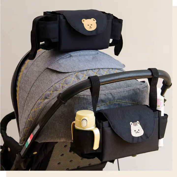 Baby Stroller Pram Organizer with Cup Holder