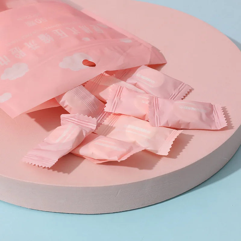 20/50PCS Mini Compressed Disposable Towels