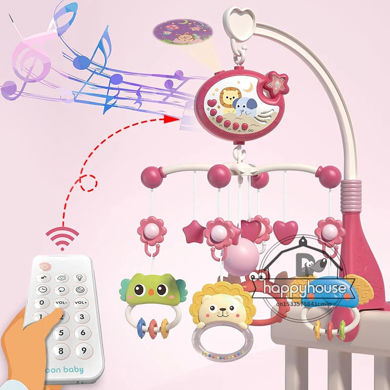 Musical Baby Crib Mobile with Projection & Remote