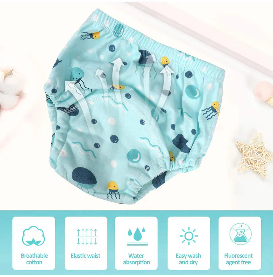 Reusable Baby Training Pants Cotton Nappy
