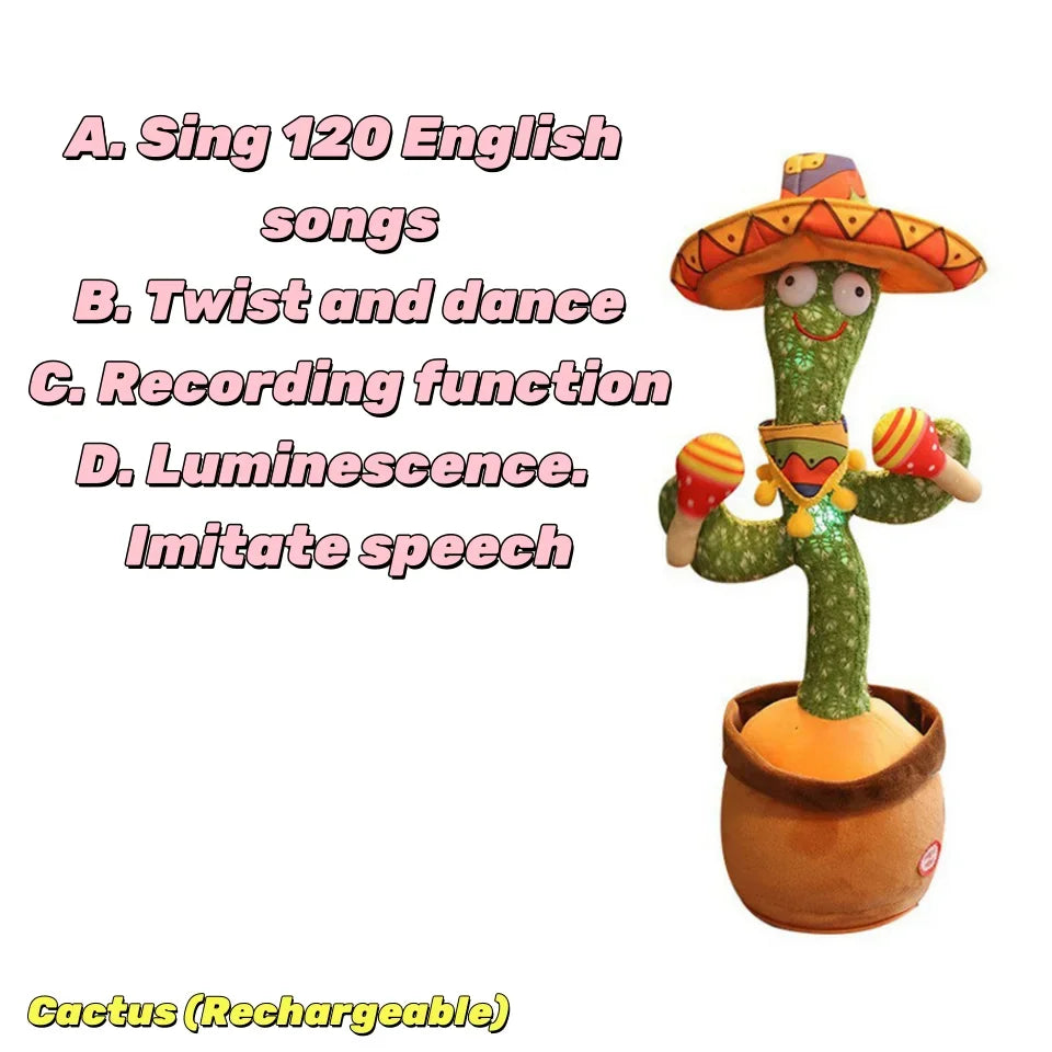 Dancing Talking Cactus Toy for Toddlers