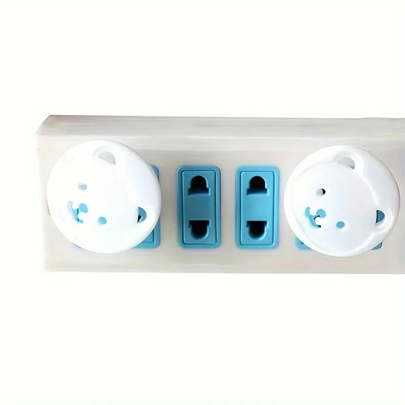 10PCS Bear-Shaped EU Socket Covers – Child Safety Plug Protectors