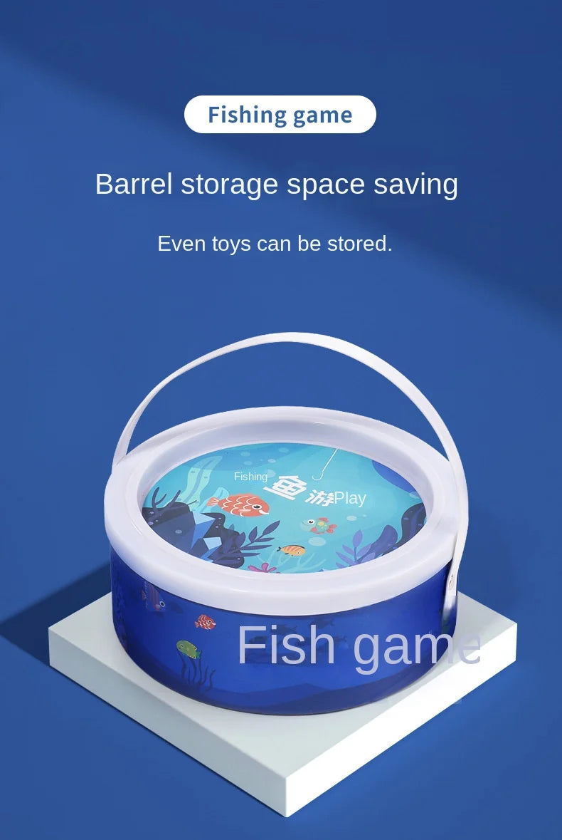 Montessori Wooden Fishing Toy – Marine Life Game