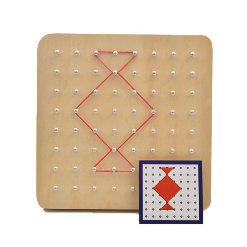 Montessori Rubber Tie Nail Board Toy