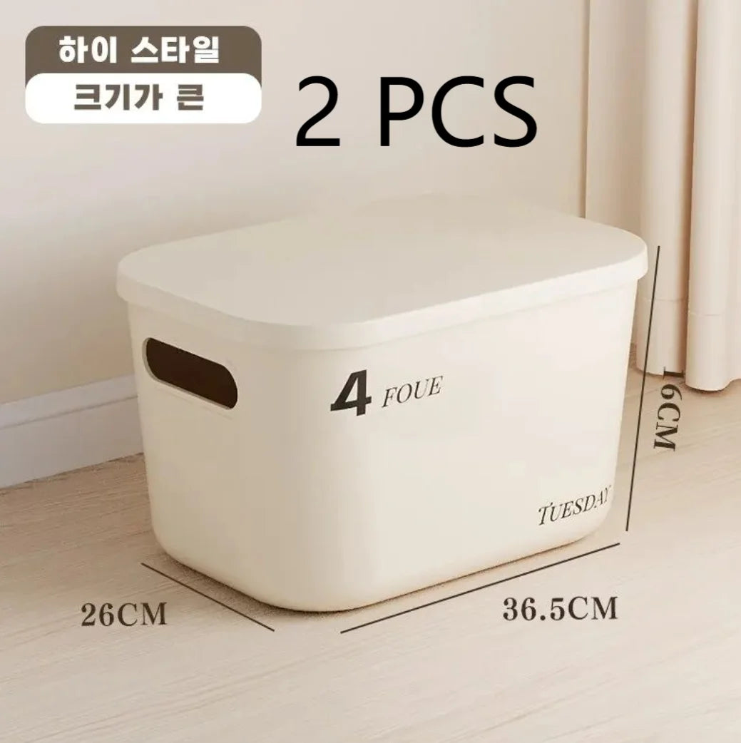 INS Style Storage Box with Lid – Dustproof Organizer