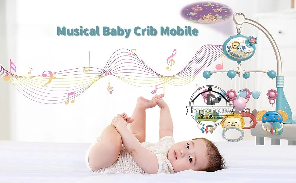 Musical Baby Crib Mobile with Projection & Remote