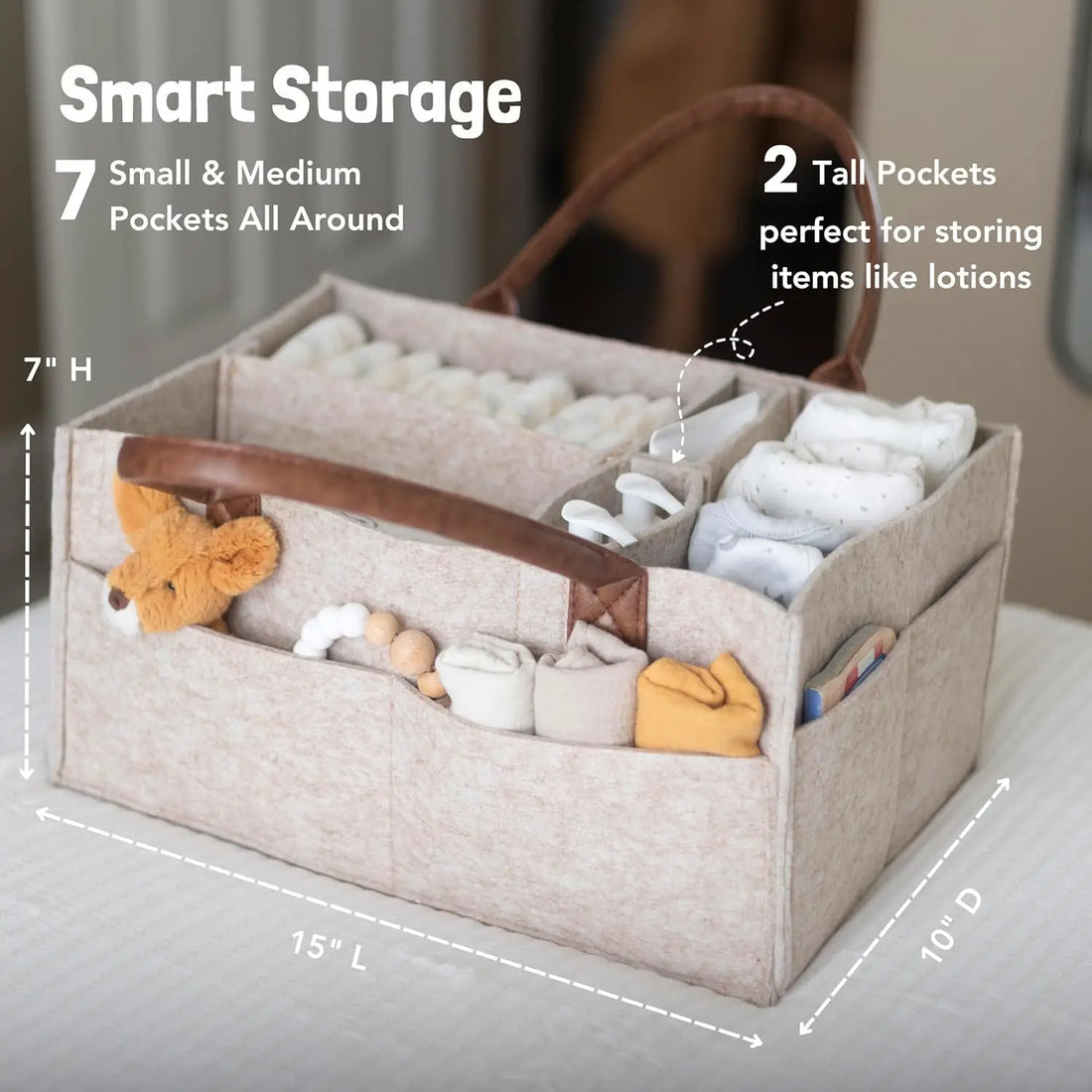 Baby Felt Nursery Storage Basket