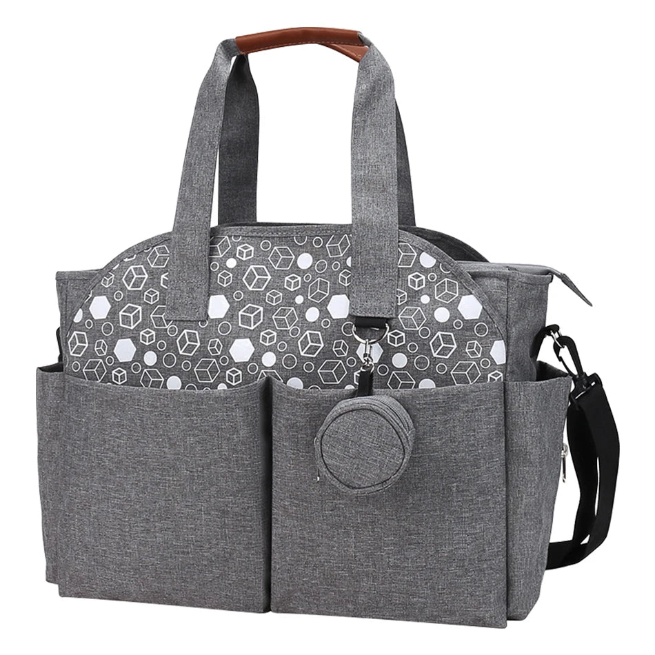 Adjustable Messenger Diaper Bag with Pacifier Holder
