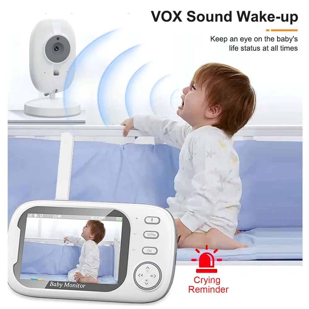 3.5" Video Baby Monitor with Night Vision