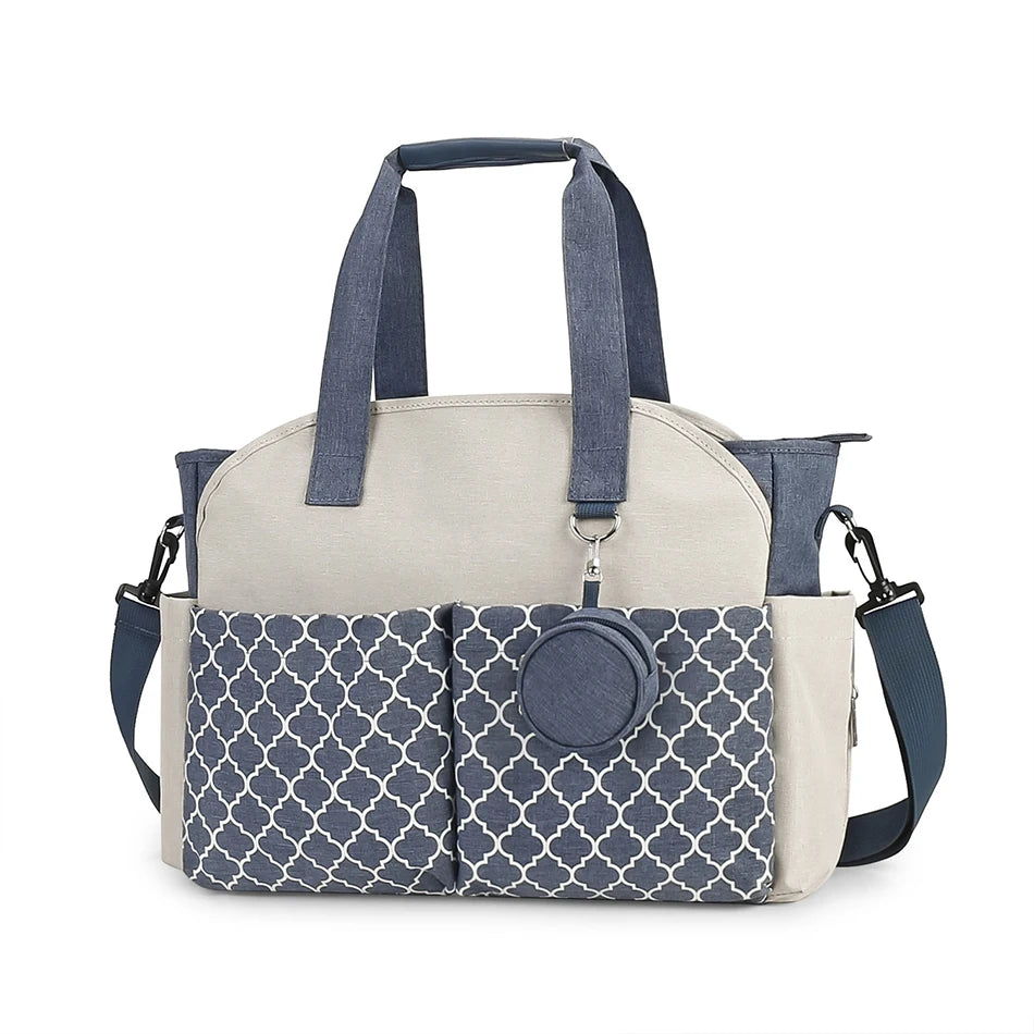 Adjustable Messenger Diaper Bag with Pacifier Holder