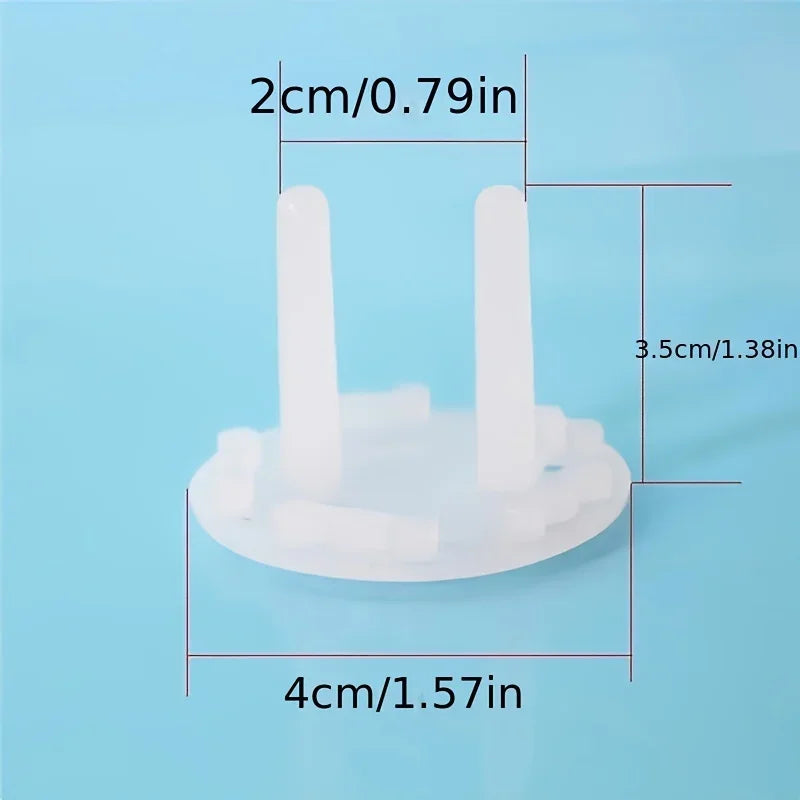 10PCS Bear-Shaped EU Socket Covers – Child Safety Plug Protectors