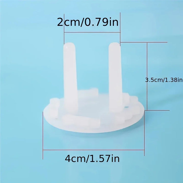 10PCS Bear-Shaped EU Socket Covers – Child Safety Plug Protectors