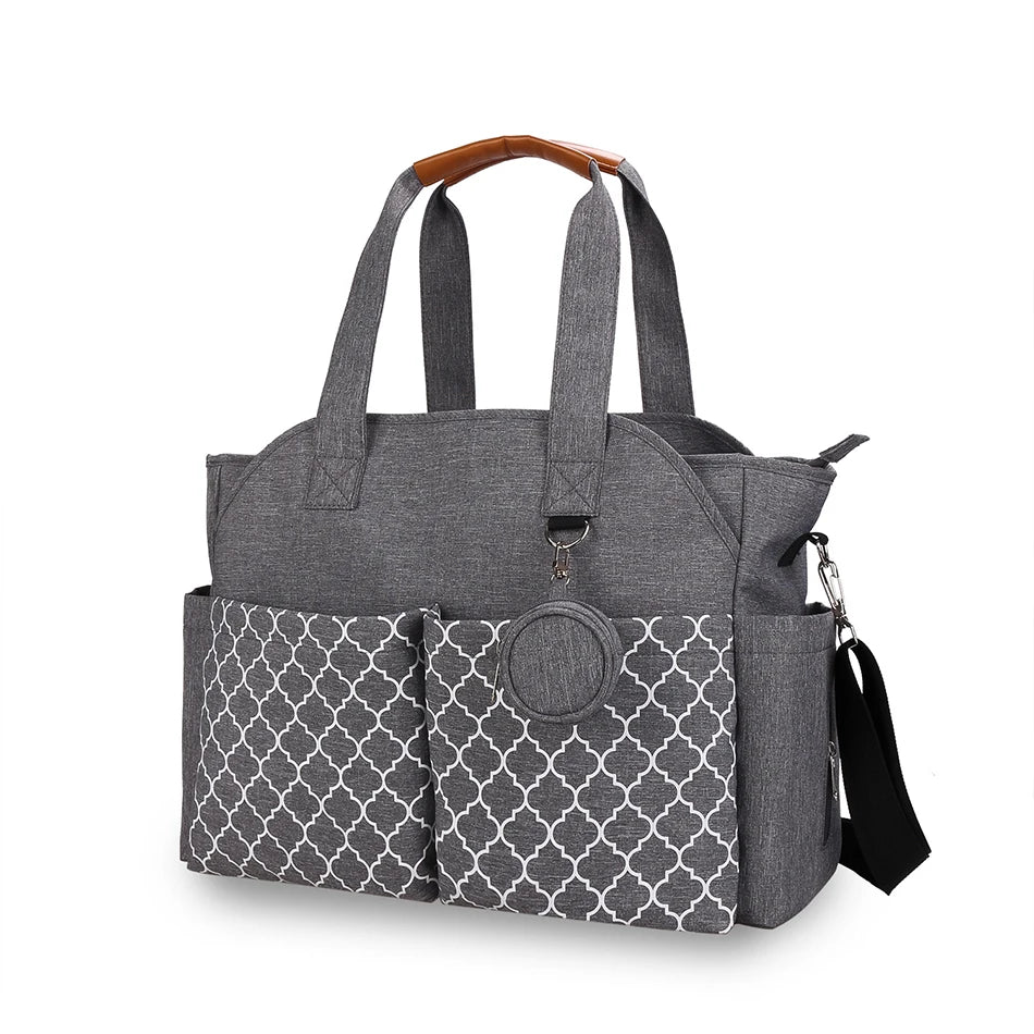 Adjustable Messenger Diaper Bag with Pacifier Holder