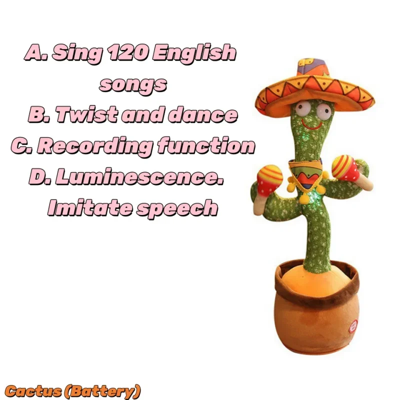 Dancing Talking Cactus Toy for Toddlers