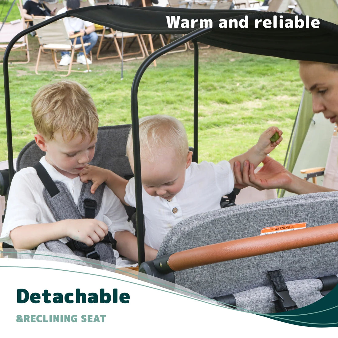 Foldable Portable Baby Stroller with Adjustable Handle