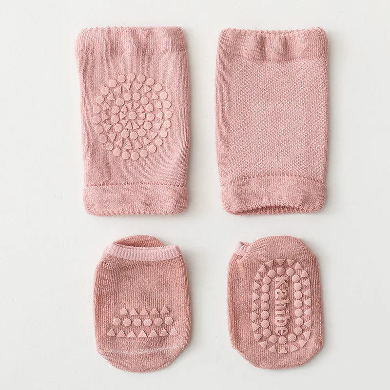 Baby Crawling Safety Set – Knee Pads & Anti-Slip Socks