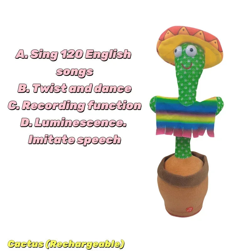 Dancing Talking Cactus Toy for Toddlers