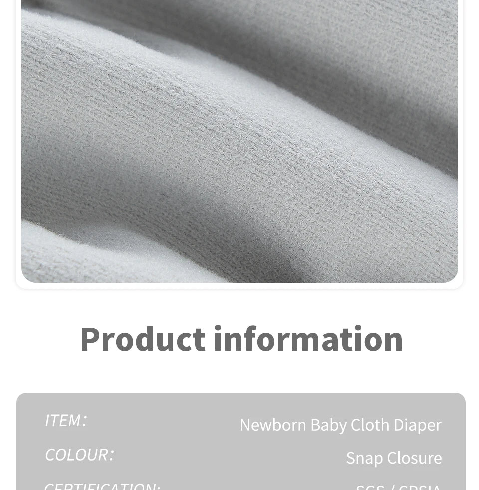Newborn Suede Adjustable Cloth Diapers