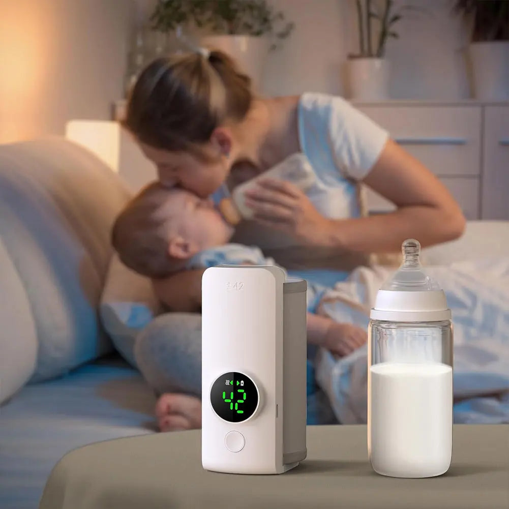 Cordless Rechargeable Milk Warmer – Travel Baby Bottle Heater