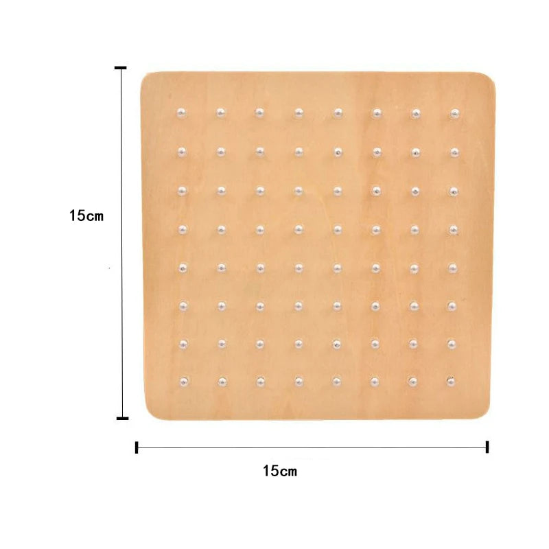 Montessori Rubber Tie Nail Board Toy