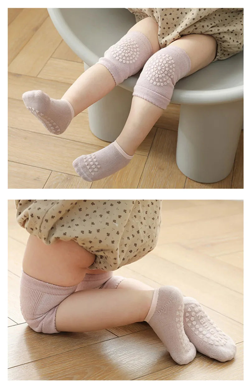 Baby Crawling Safety Set – Knee Pads & Anti-Slip Socks