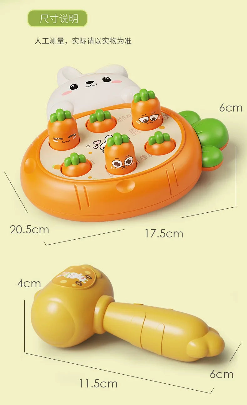 Cartoon Montessori Animal Knocking Game Toy
