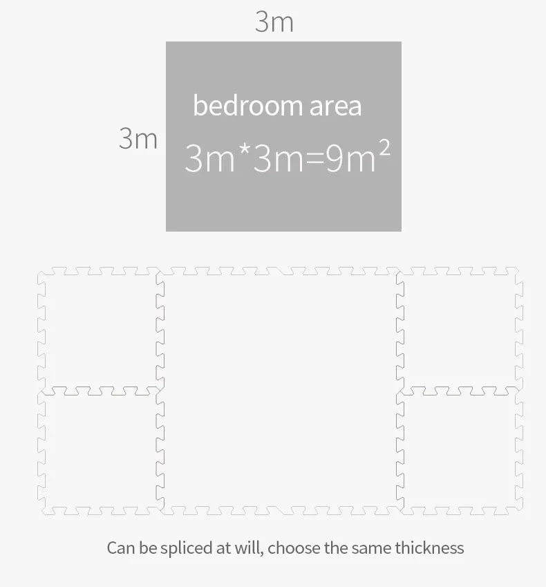 Foam Puzzle Play Mat for Kids – Interlocking Tiles