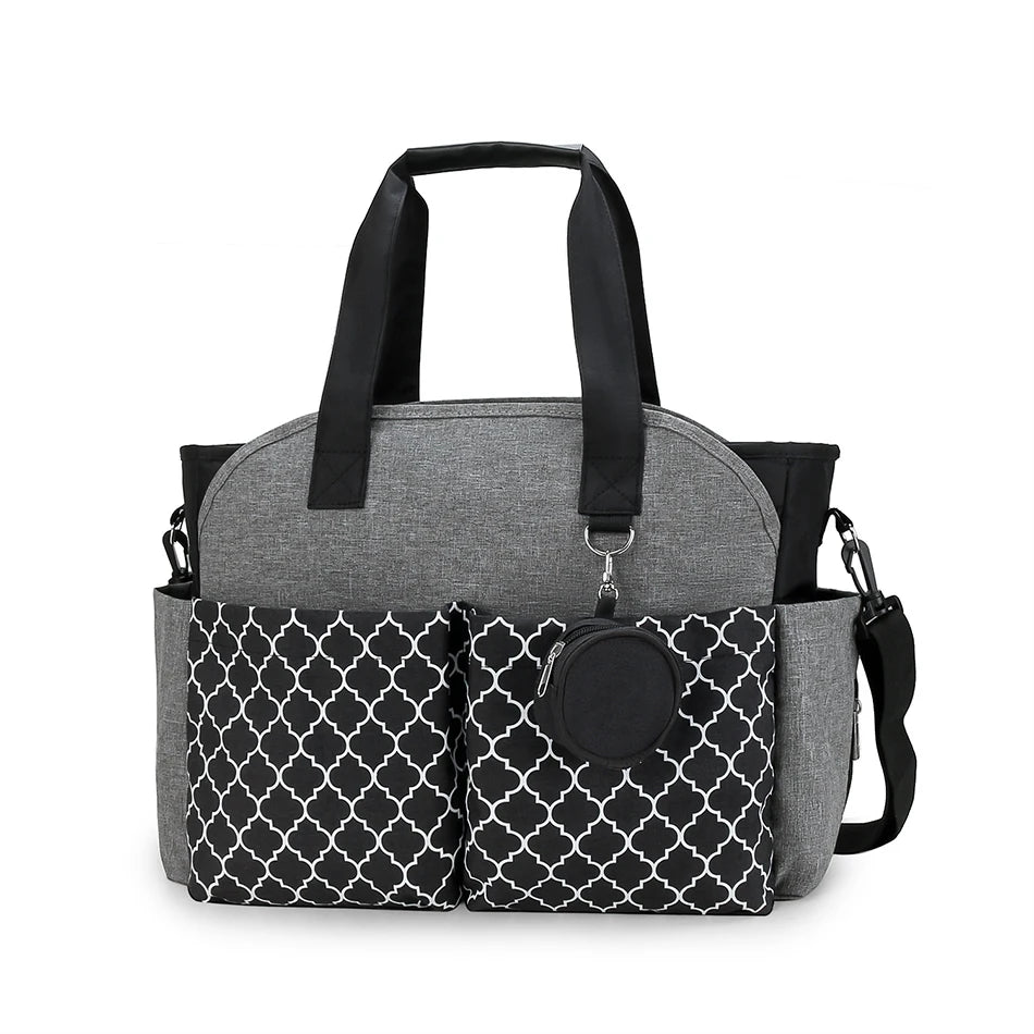 Adjustable Messenger Diaper Bag with Pacifier Holder