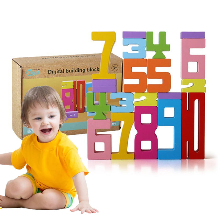 Number Stacking Blocks Montessori Toy
