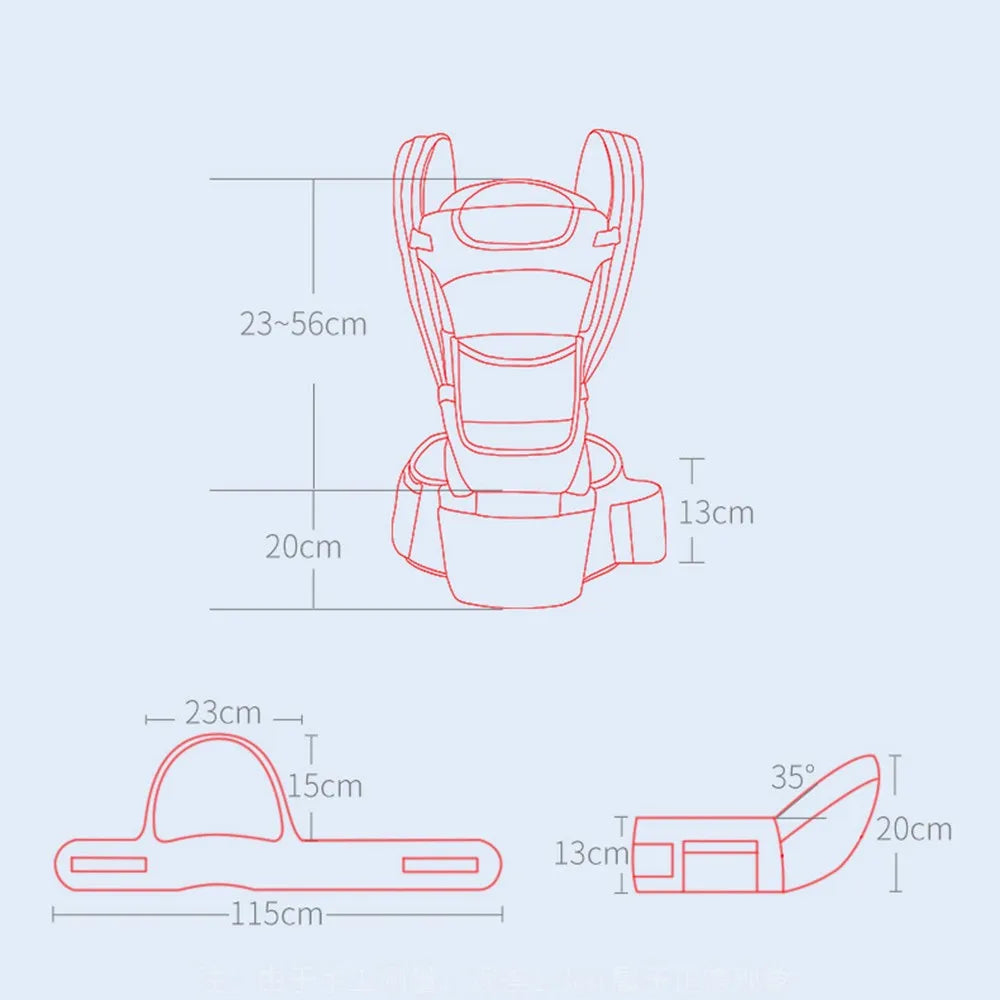 Newborn Ergonomic Baby Carrier Hipseat Backpack