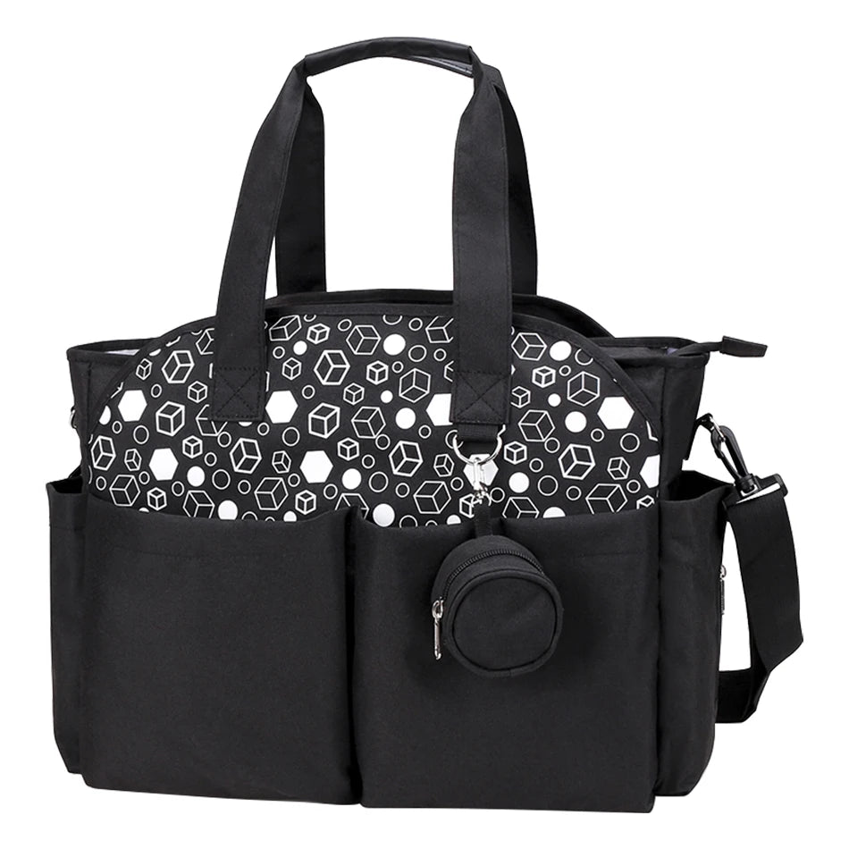 Adjustable Messenger Diaper Bag with Pacifier Holder