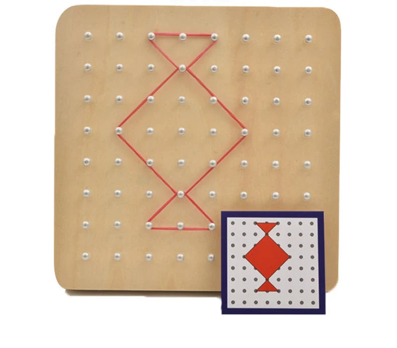 Montessori Rubber Tie Nail Board Toy