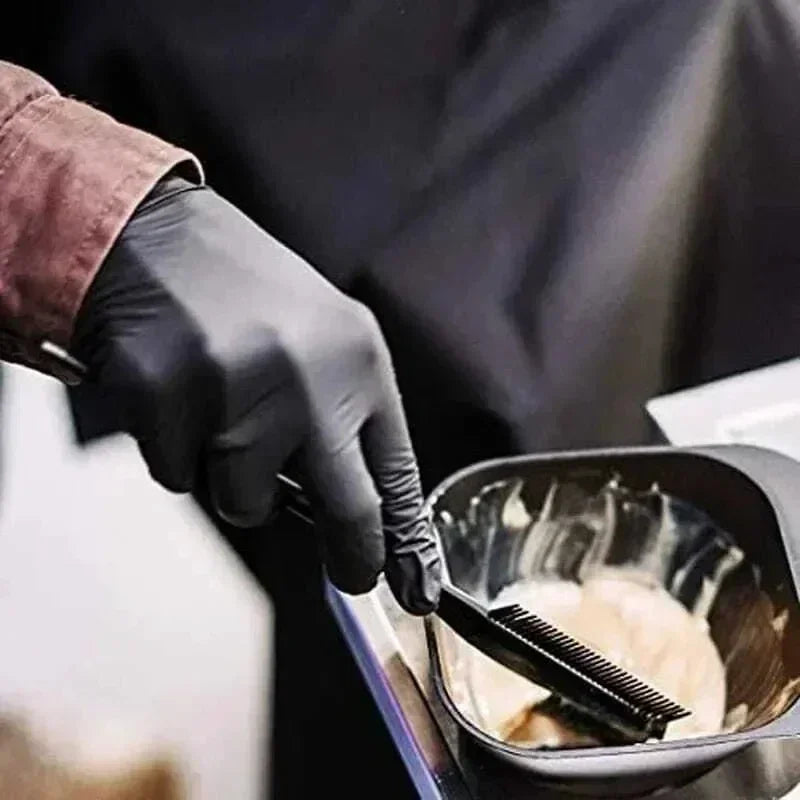Black XL Disposable PVC Gloves – Latex-Free for Household & Industrial Use