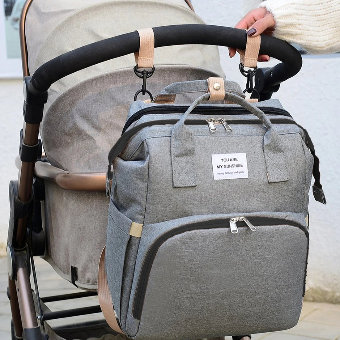 Foldable Diaper Bag with Changing Station