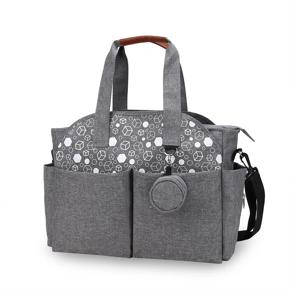 Adjustable Messenger Diaper Bag with Pacifier Holder