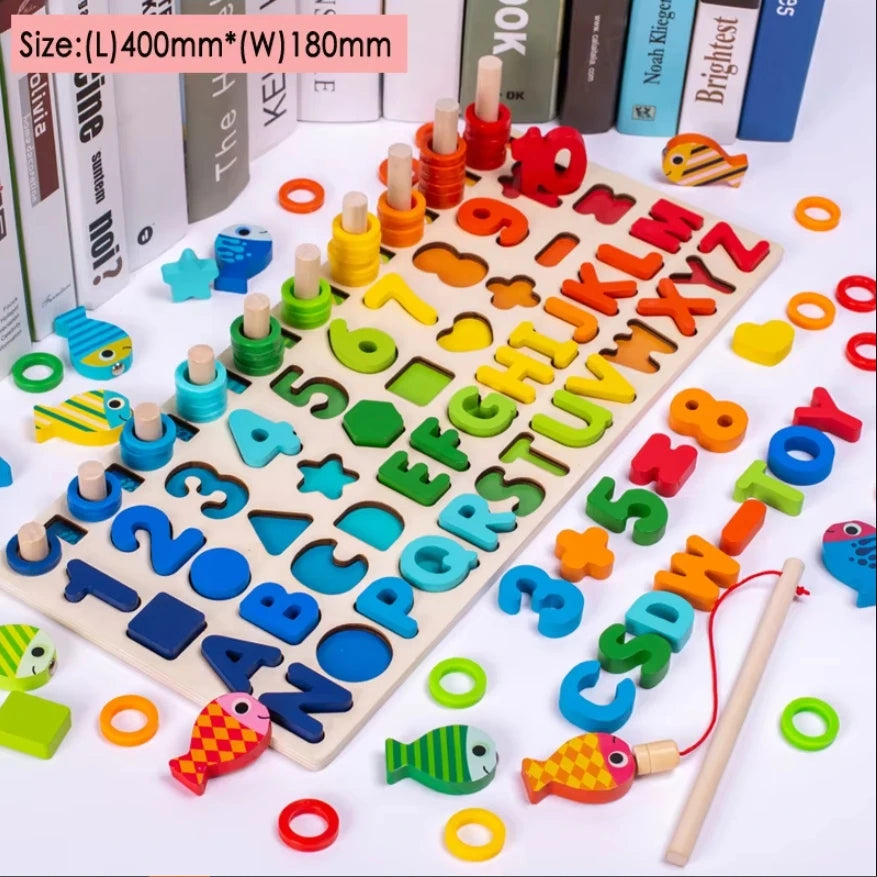 Montessori Wooden Math Puzzle Toy
