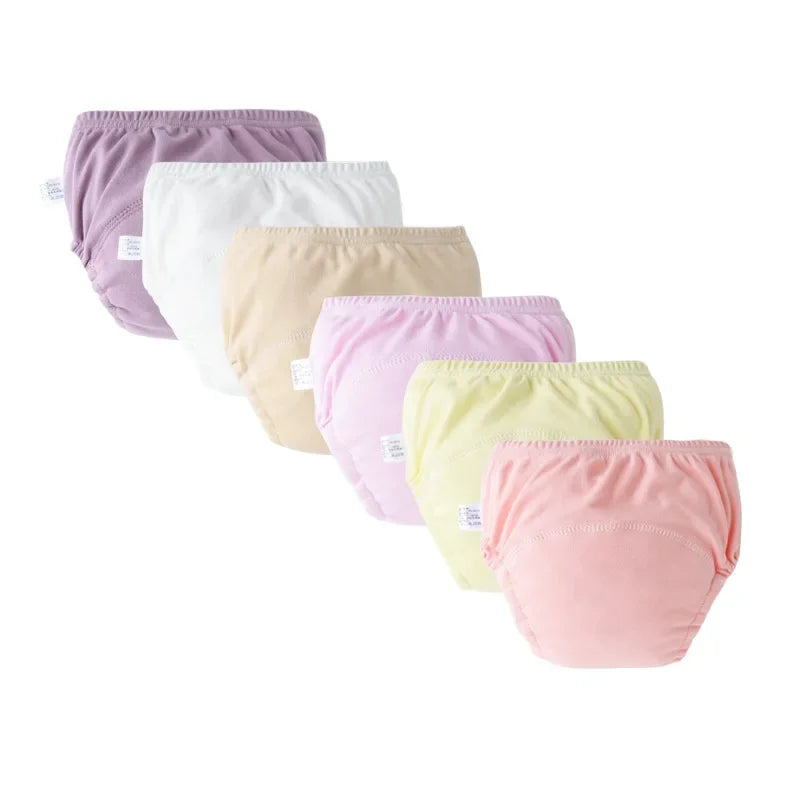 3/6Pcs Washable Baby Training Pants