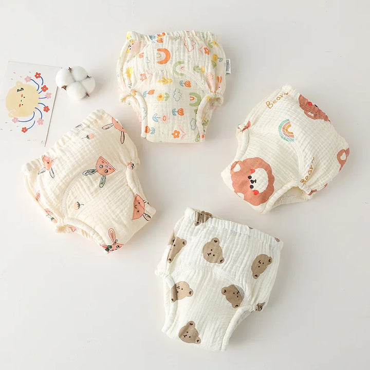 Cotton Baby Training Pants Bubble Gauze