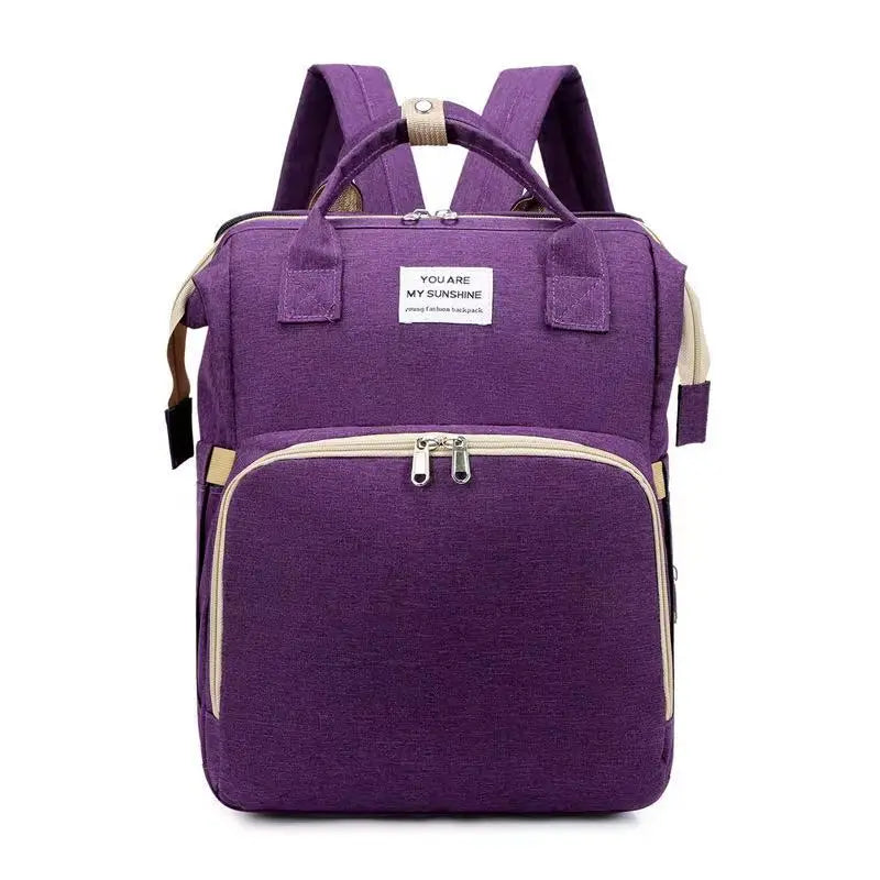 Lightweight Folding Mommy Bag with Crib – Baby Travel Backpack